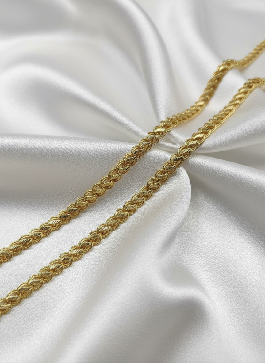 Lotus Chain With Double Ring CH003