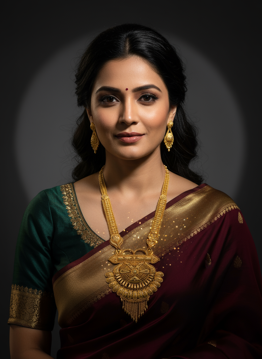 Long Rani Haar with Earrings LRH001