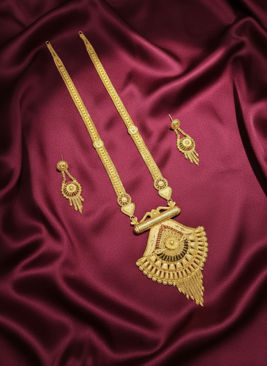 Long Rani Haar with Earrings LRH005