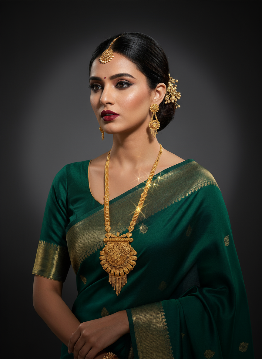 Long Rani Haar with Earrings LRH003