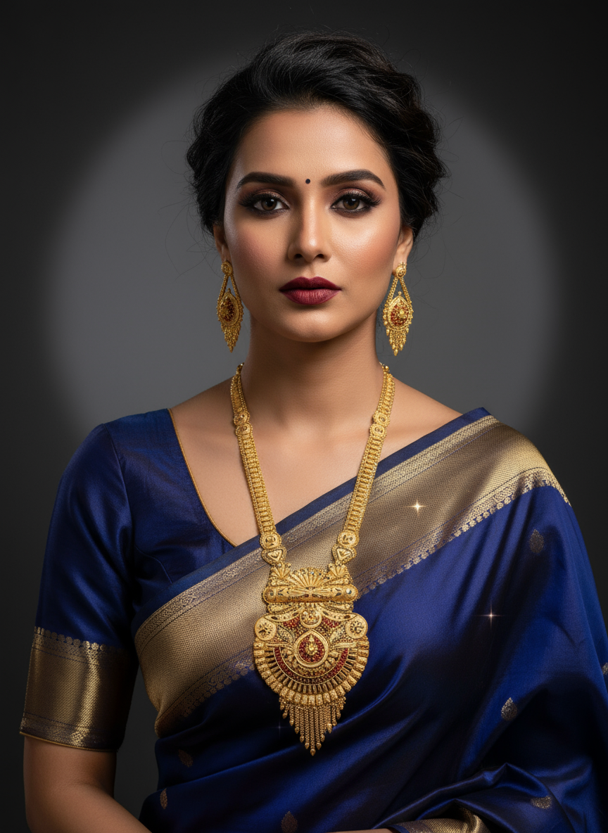 Long Rani Haar with Earrings LRH006