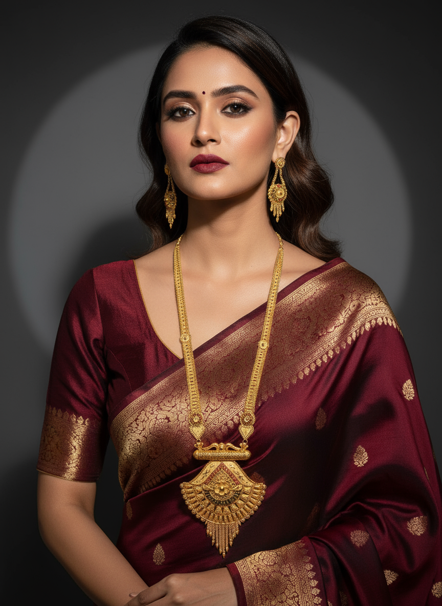 Long Rani Haar with Earrings LRH005