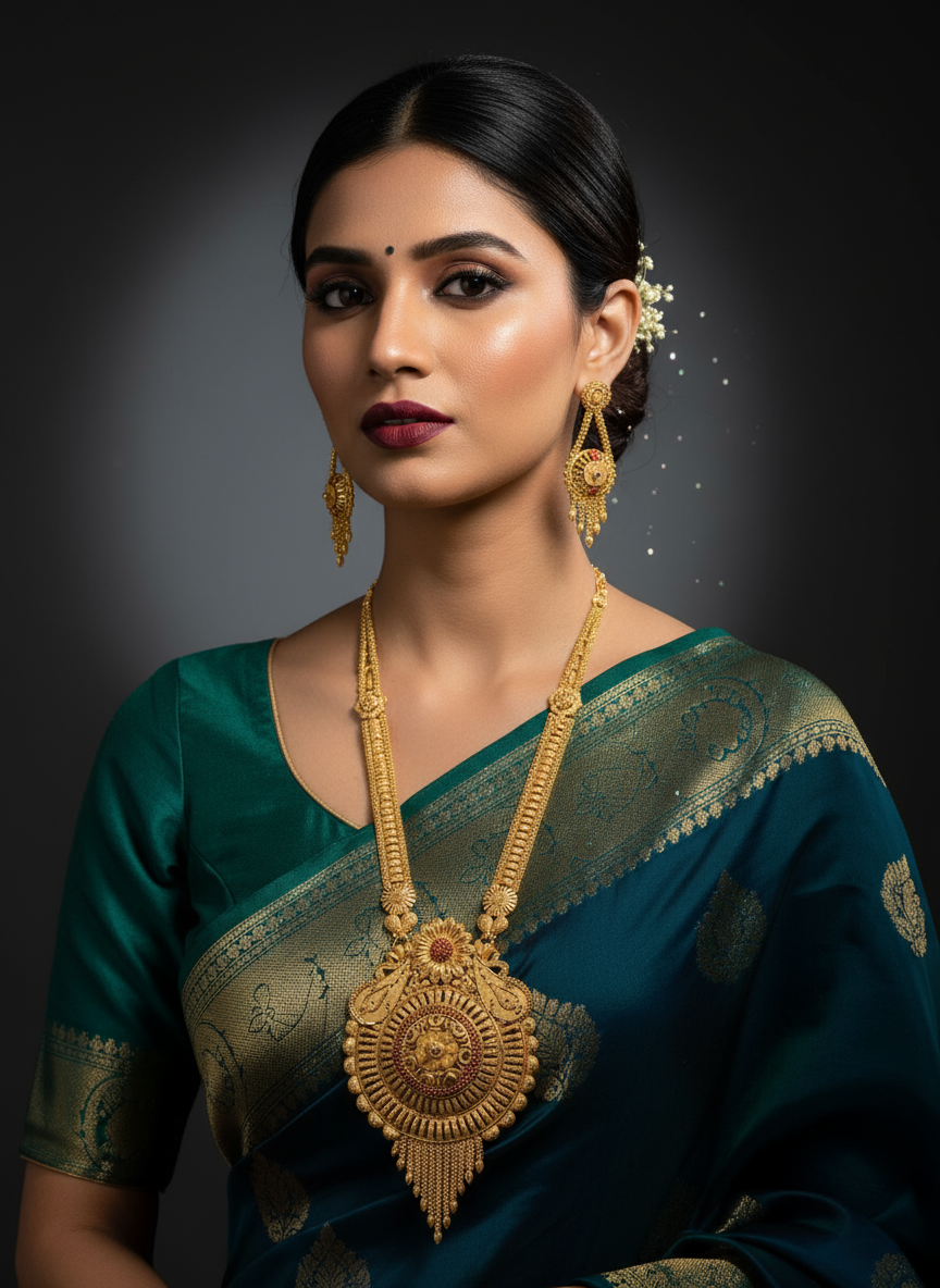 Long Rani Haar with Earrings LRH004